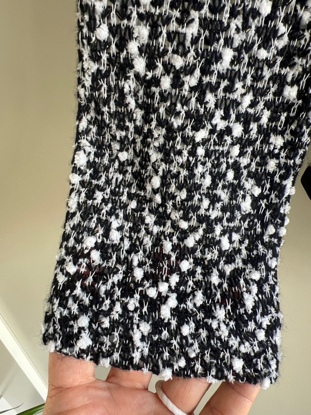 Joseph Ribkoff Ruffle Collar Boucle Jacket - Picture 4 of 11